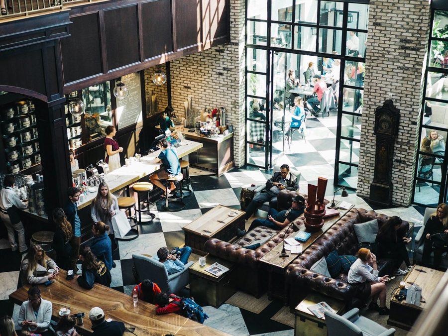 Photo d'un intérieur de restaurant